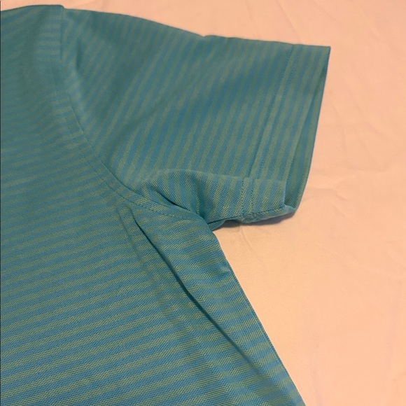 Brooks Brothers Men's Aqua Striped Polo - Picture 2 of 8